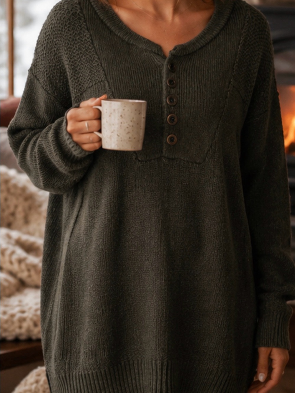 RedHead Olive Green Crewneck Sweater